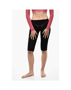 Атласные шорты с деталями нижнего белья, Black Dsquared2