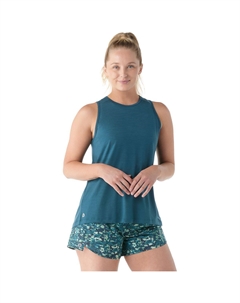 Активный ультралегкий топ с высоким воротом, синий Smartwool