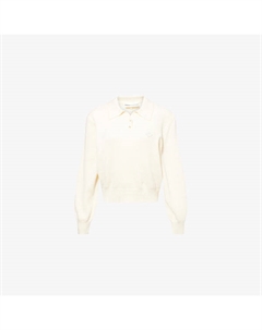 Кофта с вязаным узором и нашивкой бренда, бежевый The couture club