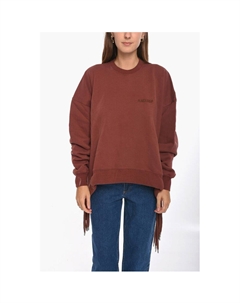 Толстовка MULTICORD из начесаного хлопка с круглым вырезом и вышитым логотипом, Burgundy Ambush