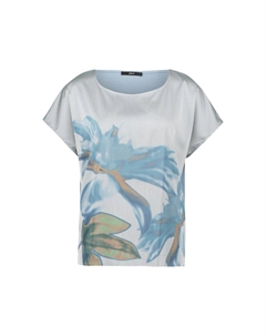 Футболка с принтом MIT BLÄTTER, синий Zero