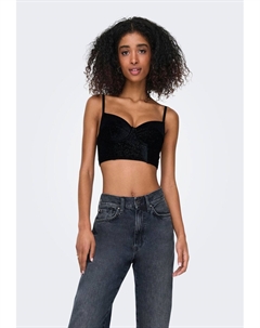 Бюстгальтер на косточках, черный Only