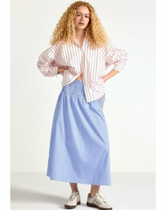 Юбка-колокол STRIPED MIDI, синий Lindex