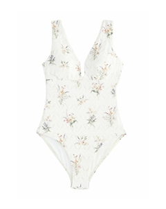 Купальный костюм TAN SPOT PLUNGE, белый Next