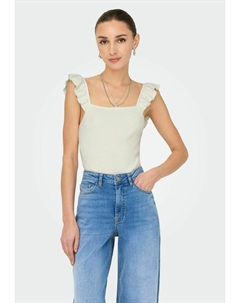 Базовая футболка NANNA, слоновая кость Jdy