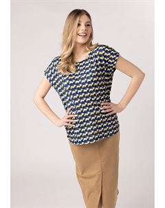 Футболка с принтом, синий Quiosque