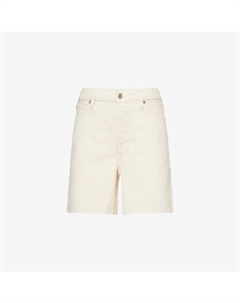 Шорты джинсовые с высокой посадкой, молочный Frame