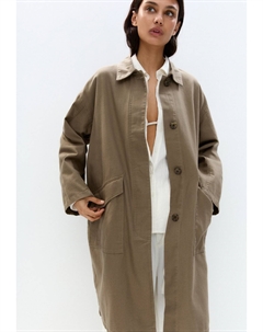 Короткое пальто, хаки Pull & bear