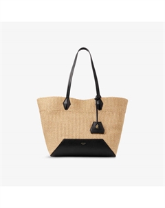 Сумка-тоут Diamond medium из рафии и кожи, мультиколор Jimmy choo