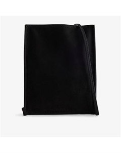 Сумка-кроссбоди кожаная To go, черный The row