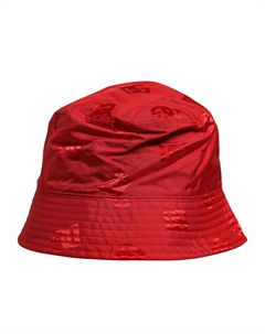 Красная нейлоновая панама с монограммой и логотипом Dolce&gabbana