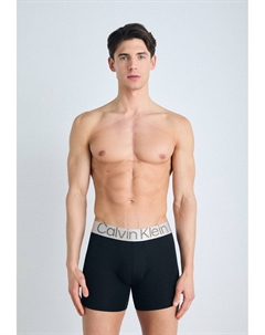 Брюки-кюлоты BOXER BRIEF 3 PACK CKR STEEL MICRO, черный Calvin klein underwear