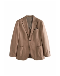 Пиджак-блейзер REGULAR FIT BLEND, коричневый Next