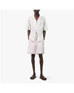 Шорты с кулиской и накладными карманами, серо-белый Eleventy