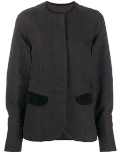 Uma wang куртка в полоску со вставками s черный Uma wang