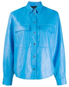 Cedric charlier рубашка с нагрудным карманом 44 синий Cedric charlier