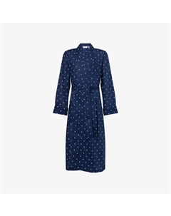 Халат Nelson с графическим принтом, синий Derek rose