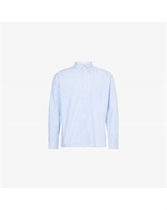 Рубашка в полоску с накладными карманами, синий Frame