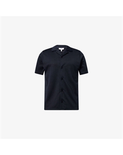 Рубашка текстурированная с отложным воротником, синий Arne