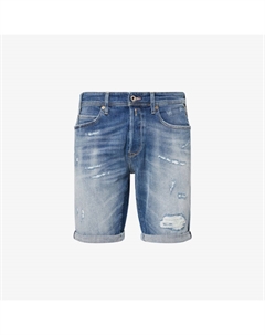 Rbj.981 укороченные джинсовые шорты с эффектом потертости, синий Replay