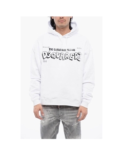 Толстовка с капюшоном CANADIAN VILLAGE из начесаного хлопка, White Dsquared2