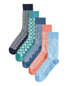 Носки 5 PACK PATTERN, синий Next