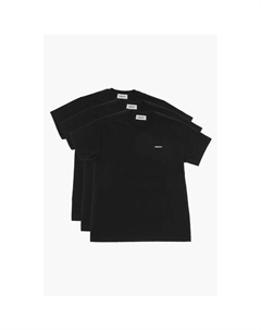 Комплект из 3 пар однотонных хлопковых футболок, Black Ambush