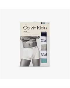 Набор трусов Icon из эластичного хлопка 3 шт, мультиколор Calvin klein