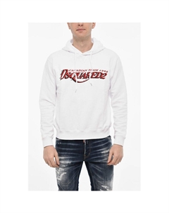 Хлопковая толстовка с капюшоном и логотипом, White Dsquared2