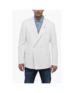 CC COLLECTION Двубортный блейзер с острыми лацканами, White Corneliani