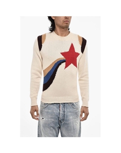 Бежевый хлопковый свитер, Beige Dsquared2