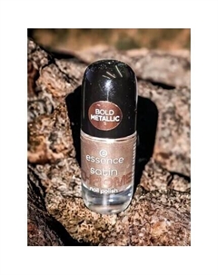 Лак для ногтей Satin Bold Metallic Chrome 01 Robotic Rose Top Gold Essence