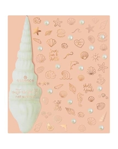 Милые наклейки для ногтей «Ракушка» № 01 «Ракушка», разноцветные, 65 шт Essence