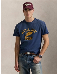 Футболка Classic Fit из джерси с логотипом синий Polo ralph lauren