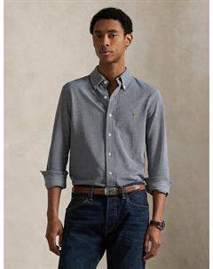 Рубашка Oxford из трикотажа синий Polo ralph lauren