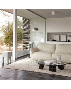 Диванный столик из окрашенного массива дерева манго Oreus белый Laredoute