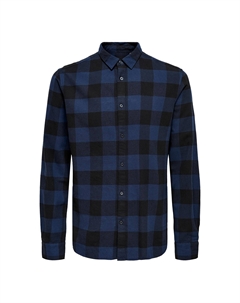 Рубашка прямого покроя черный Only & sons