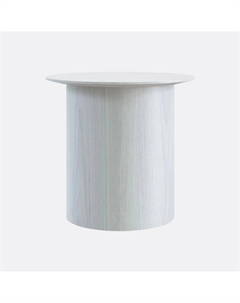 Журнальный столик в шпоне с гладким основанием 40 см белый So'home