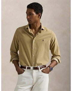 Рубашка вельветовая Custom Fit бежевый Laredoute