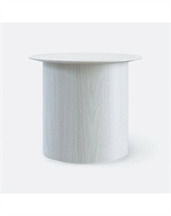 Журнальный столик в стиле минимализм со шпоночной отделкой белый So'home