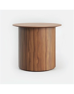 Журнальный столик в стиле минимализм со шпоночной отделкой каштановый So'home