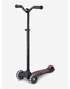 Самокат Maxi Deluxe Pro LED 2024, Черный Micro