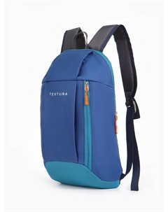 Рюкзак спортивный, на молнии, с карманом, размер 20×11×39 см, синий Textura