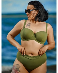 Бюстгальтер купальный женский зеленый Mark formelle