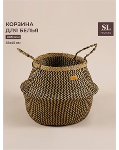 Корзина для белья плетеная круглая sl home Sima-land home