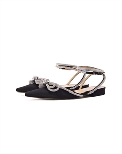 Текстильные балетки Double Bow Mach & mach