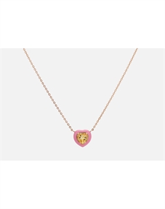 Подвеска серебряная С сердцем из цитрина 1 шт Moonka