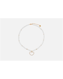 Ожерелье Transparent necklace with a pendant in the shape of a heart 1 шт Mr&mrs wolf