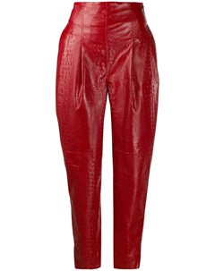 Nineminutes зауженные брюки со складками 44 красный Nineminutes