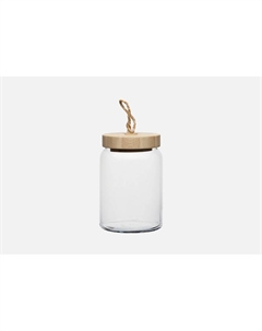 Банка ВУДИ, с бамбуковой крышкой 1 шт Pasabahce